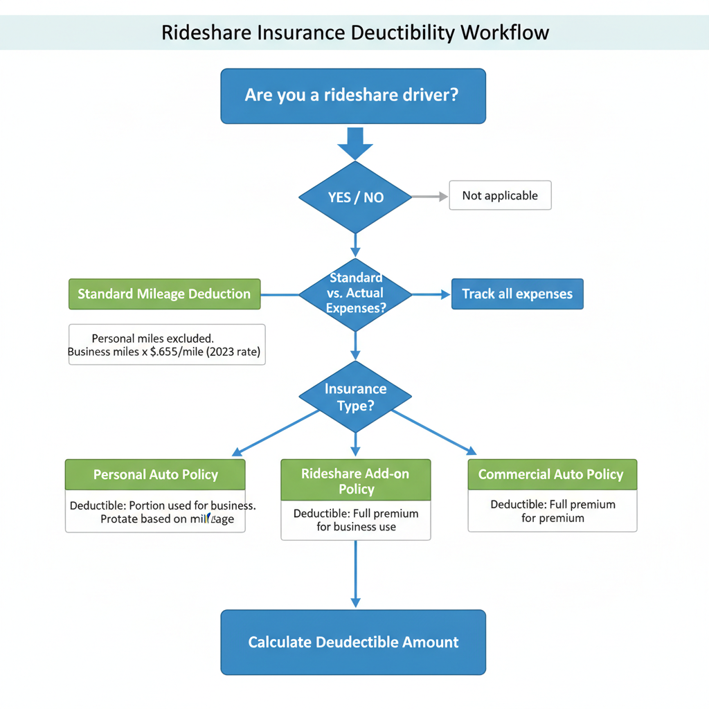 Rideshare Insurance Deductibility Workflow