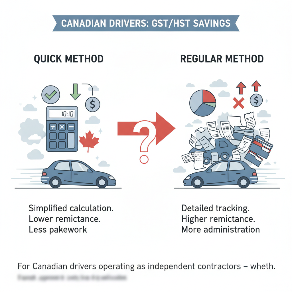 Quick vs. Regular Method: GST/HST for Canadian Drivers