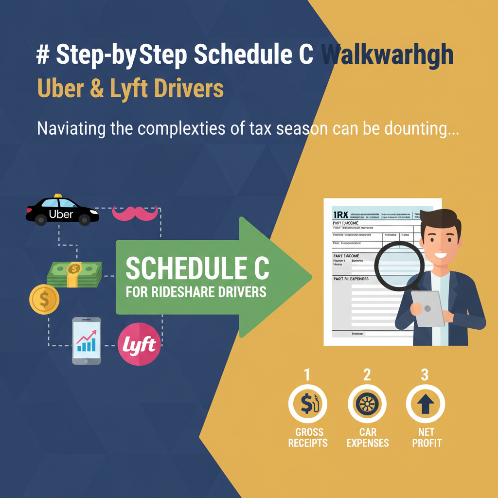 Step-by-Step Schedule C Walkthrough for Uber & Lyft Drivers