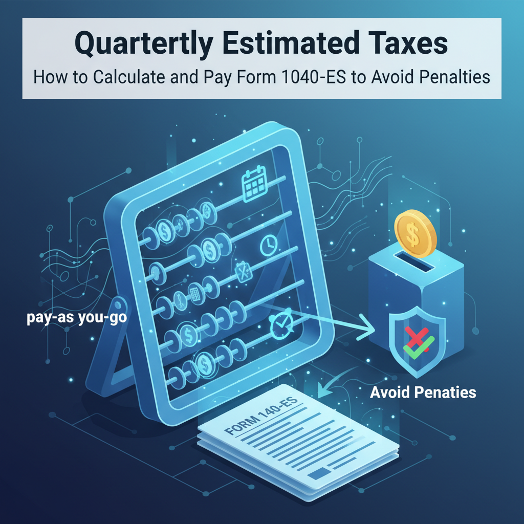 Quarterly Estimated Taxes: Calculate & Pay Form 1040-ES